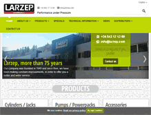 Tablet Screenshot of larzep.com